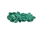 Broche en Résine avec Trois Roses. Vert d'eau 5.372€ #50639BR0013
